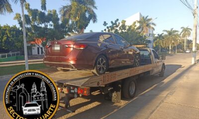 SPSC ASEGURA VEHÍCULO CON REPORTE DE ROBO EN LA CAPITAL DEL ESTADO