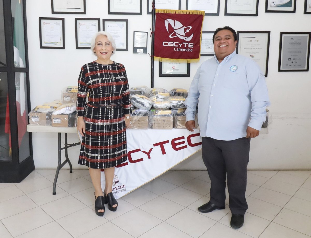 ENTREGA DE MATERIAL DE SEGURIDAD E HIGIENE A SINDICATOS DEL CECYTEC