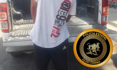 SPSC ASEGURA A SUJETO EN LA COLONIA SANTA RITA, EN CARMEN
