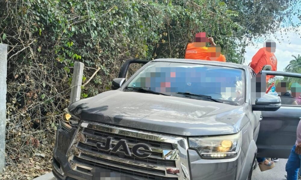 SPSC ASEGURA PRESUNTA DROGA Y MOTOCICLETA EN AMPLIACIÓN SAMULÁ