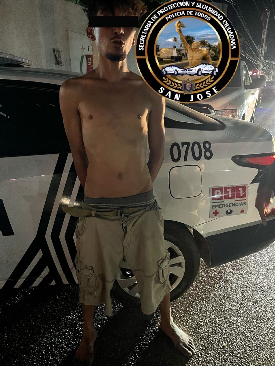 SPSC ASEGURA A SUJETO EN POSESIÓN DE PRESUNTA ARMA DE FUEGO EN LA CAPITAL DEL ESTADO