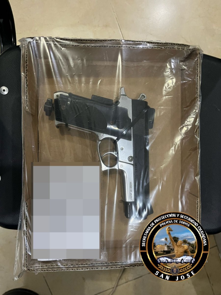 SPSC ASEGURA A SUJETO EN POSESIÓN DE PRESUNTA ARMA DE FUEGO EN LA CAPITAL DEL ESTADO