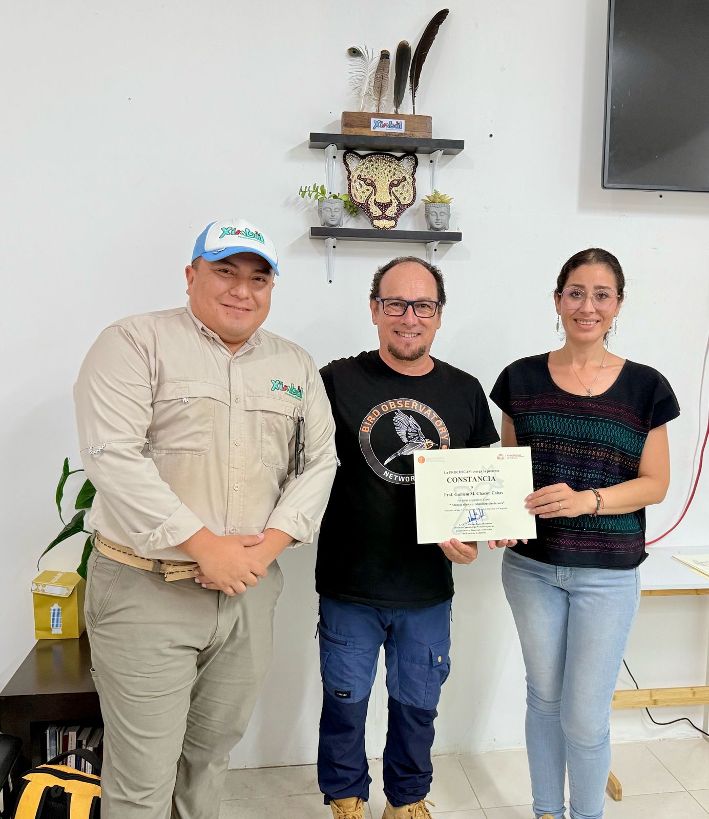 ORGANIZA PROCDSCAM CURSO DE MANEJO DE AVES