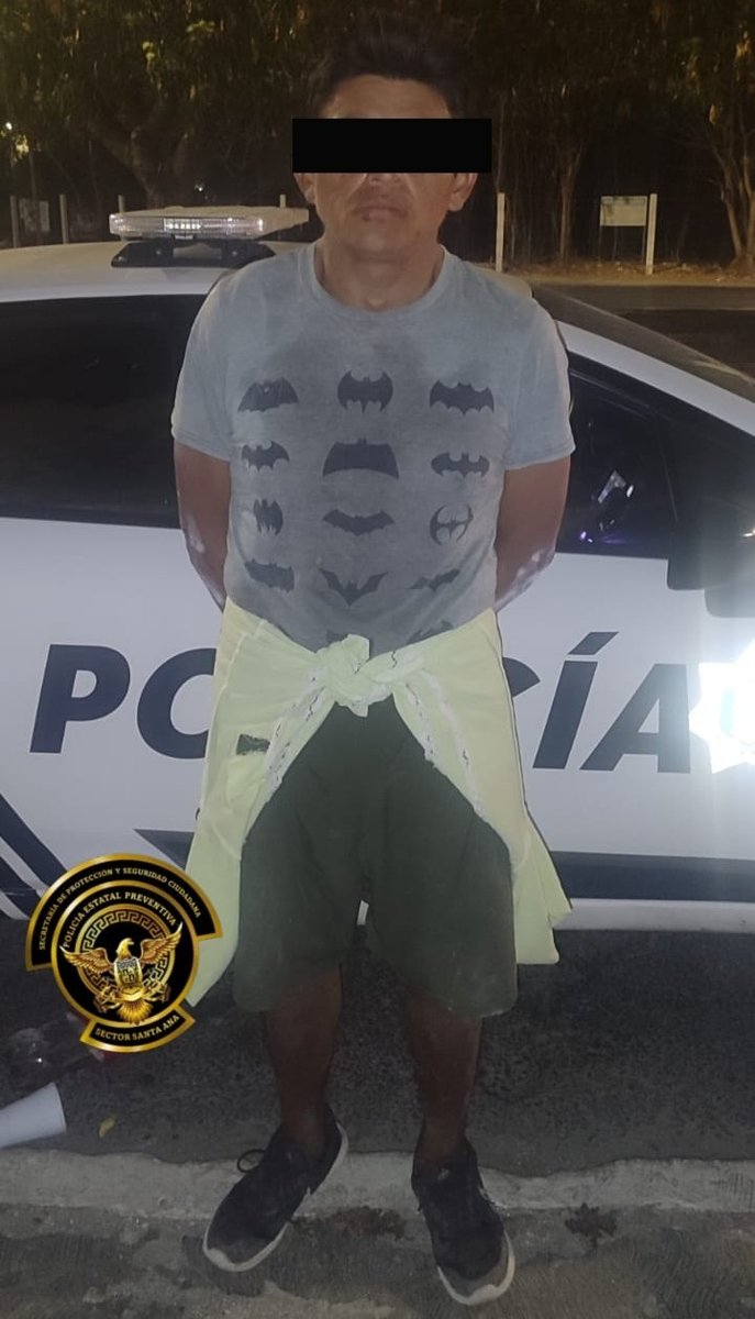 SPSC ASEGURA A SUJETO EN LA CAPITAL DEL ESTADO