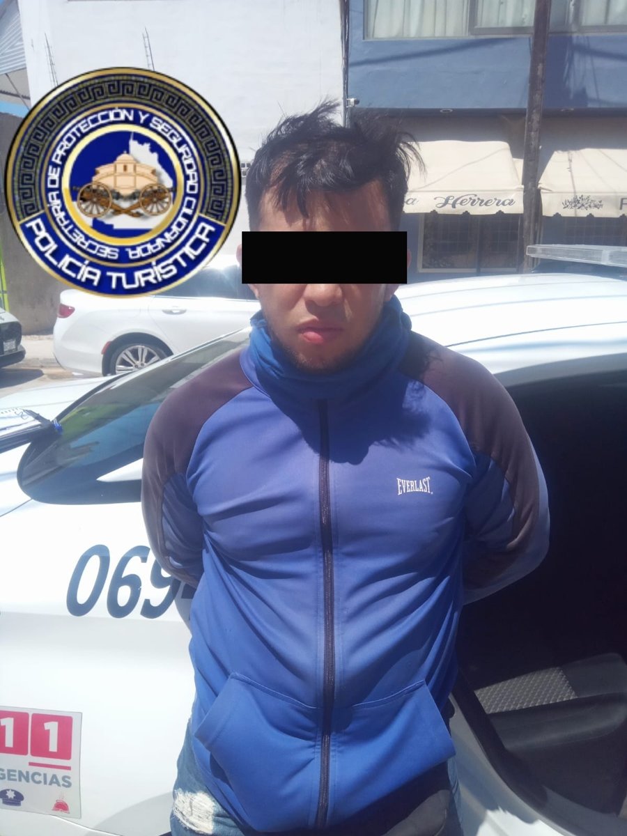 SPSC ASEGURA A SUJETO EN LA CAPITAL DEL ESTADO