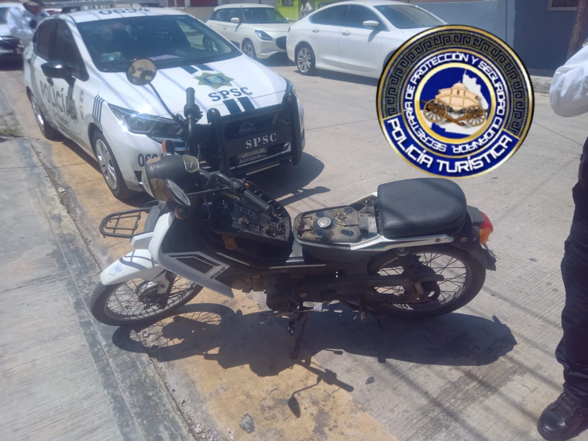 SPSC ASEGURA A SUJETO EN LA CAPITAL DEL ESTADO