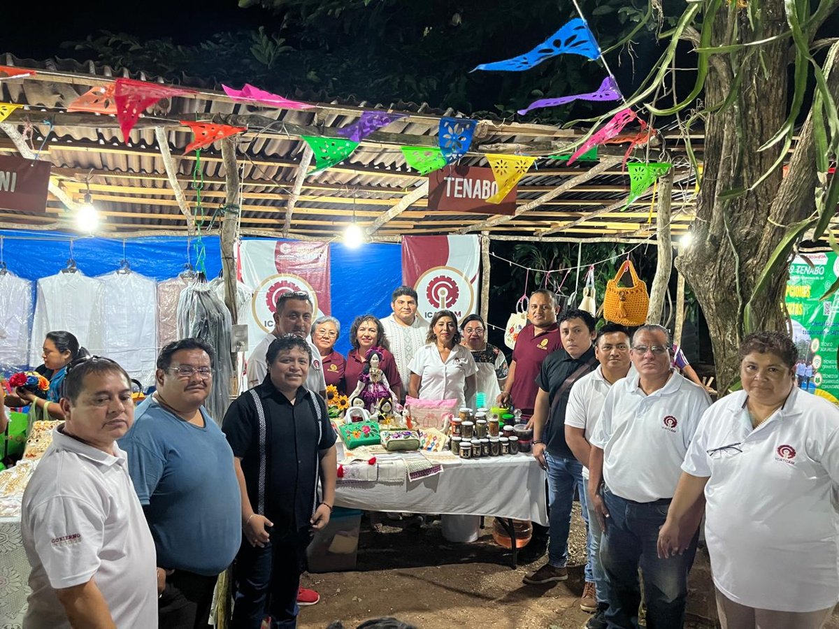 ICAT ACCIÓN MÓVIL DE TENABO PRESENTE EN LA INAGURACIÓN DE LA FERIA ARTESANAL DEL MUNICIPIO DE TENABO
