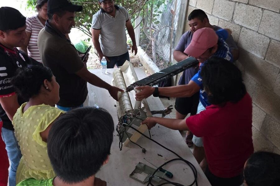 CONALEP CAMPECHE BRINDA CAPACITACION SOCIAL EN VILLAMADERO, SEYBAPLAYA