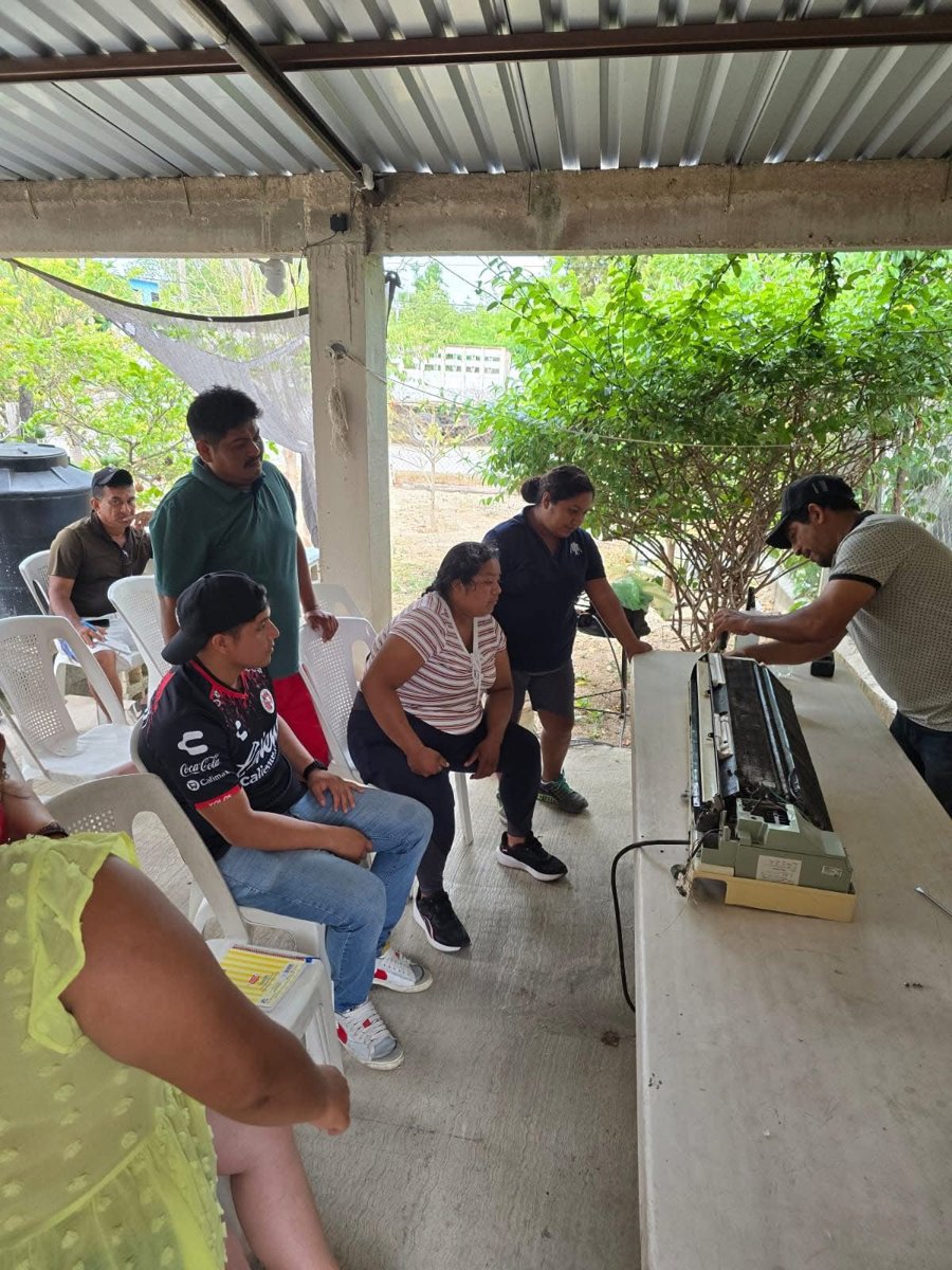 CONALEP CAMPECHE BRINDA CAPACITACION SOCIAL EN VILLAMADERO, SEYBAPLAYA