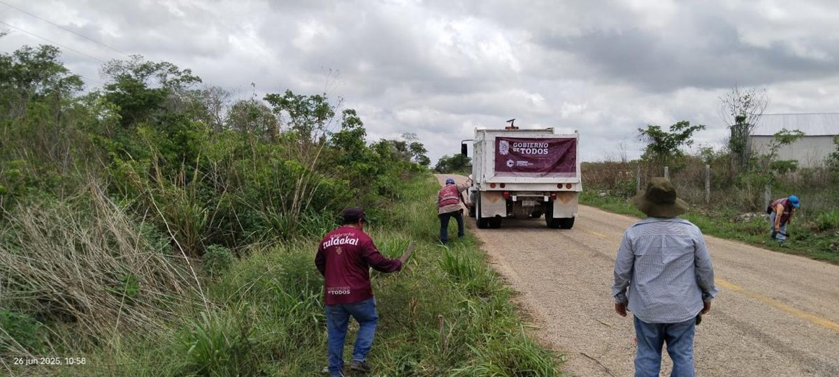 TRABAJOS EN TRAMO CARRETERO TIXMUCUY- CHINÁ