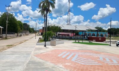 AL 90% LA RECONSTRUCCIÓN DEL ÁREA DE JUEGOS INFANTILES Y MANTENIMIENTO DE CANCHA EN CHUNCHINTOK, HOPELCHÉN