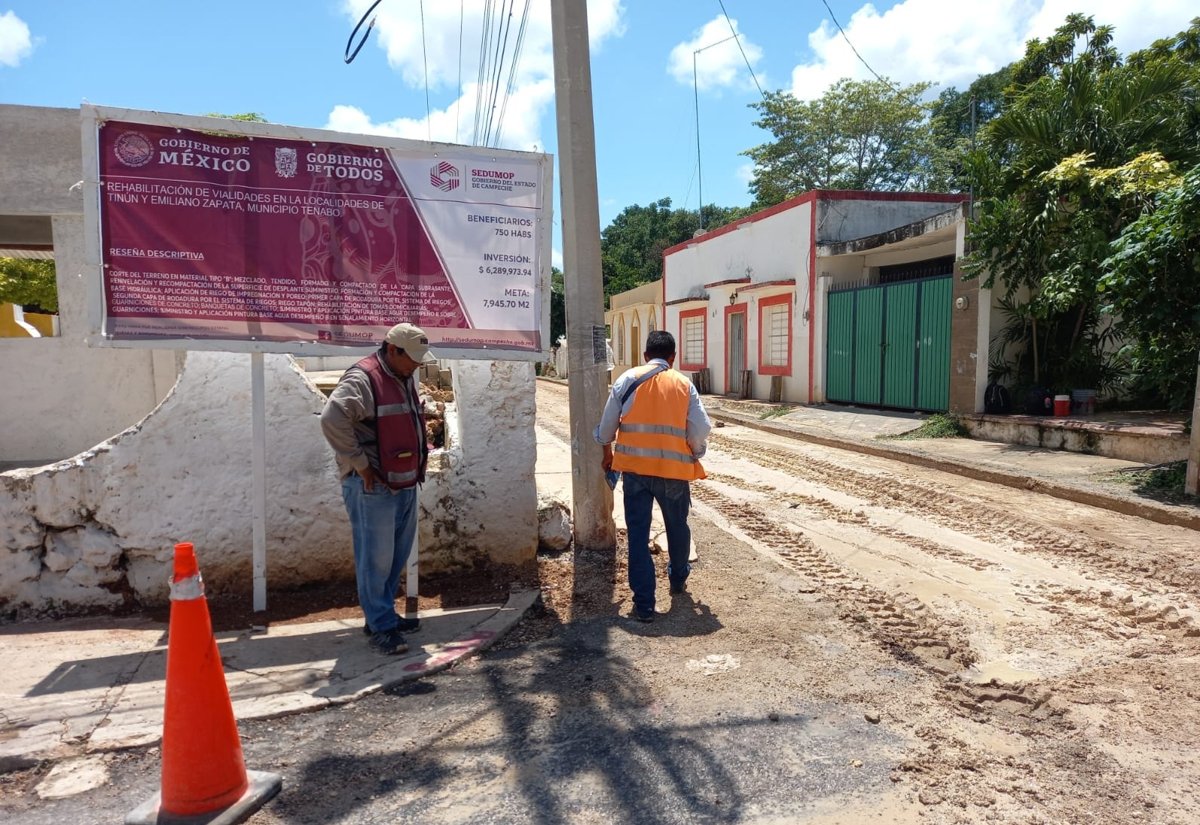 REHABILITACIÓN DE VIALIDADES EN LAS LOCALIDADES DE TINÚN Y EMILIANO ZAPATA, MUNICIPIO TENABO