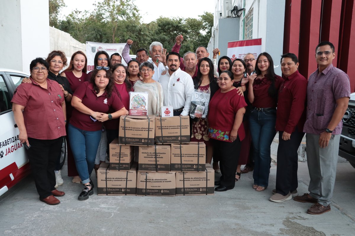 “ENTREGA EL IEEA MATERIAL EDUCATIVO PARA IMPULSAR LA ALFABETIZACIÓN EN CAMPECHE”