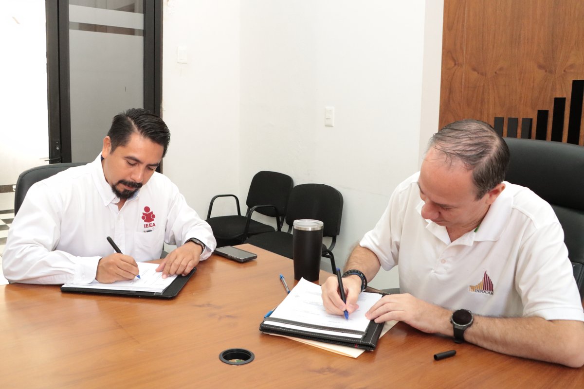 FIRMA IEEA ALIANZA CON INFOCAM POR LA EDUCACIÓN PARA JÓVENES Y ADULTOS
