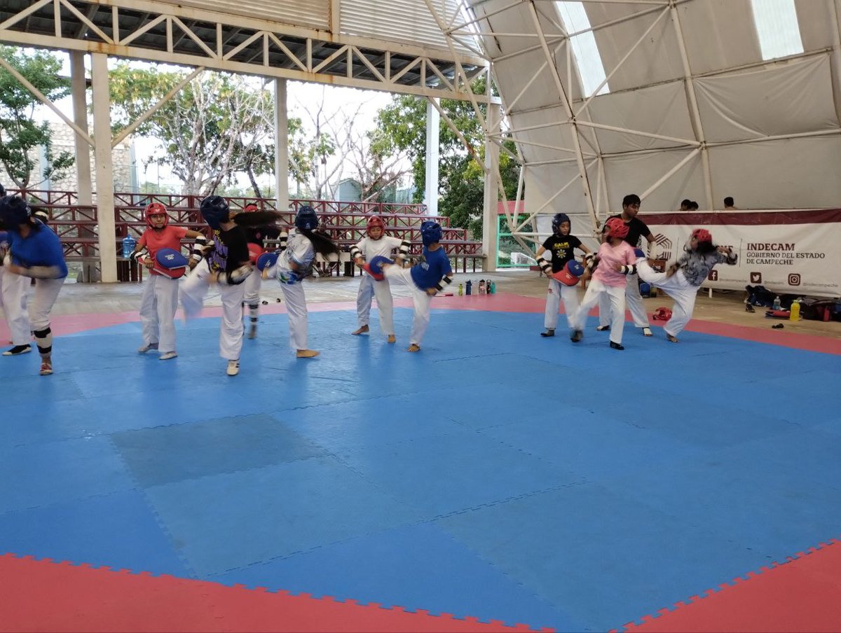 TAEKWONDOÍNES CAMPECHANOS SE ALISTAN PARA EL PROCESO SELECTIVO DE LOS NACIONALES CONADE 2025