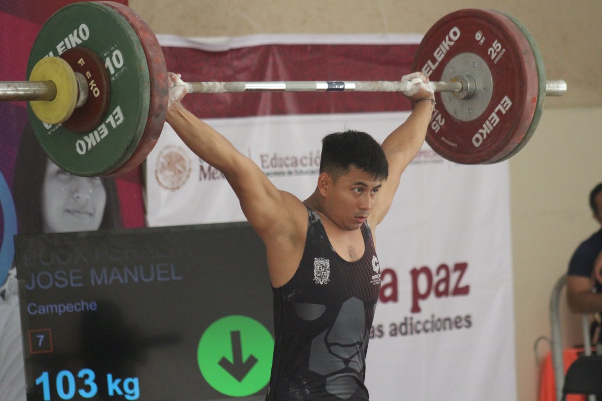 DOCE MEDALLAS PARA CAMPECHE EN EL NACIONAL DE PESAS DE PRIMERA FUERZA