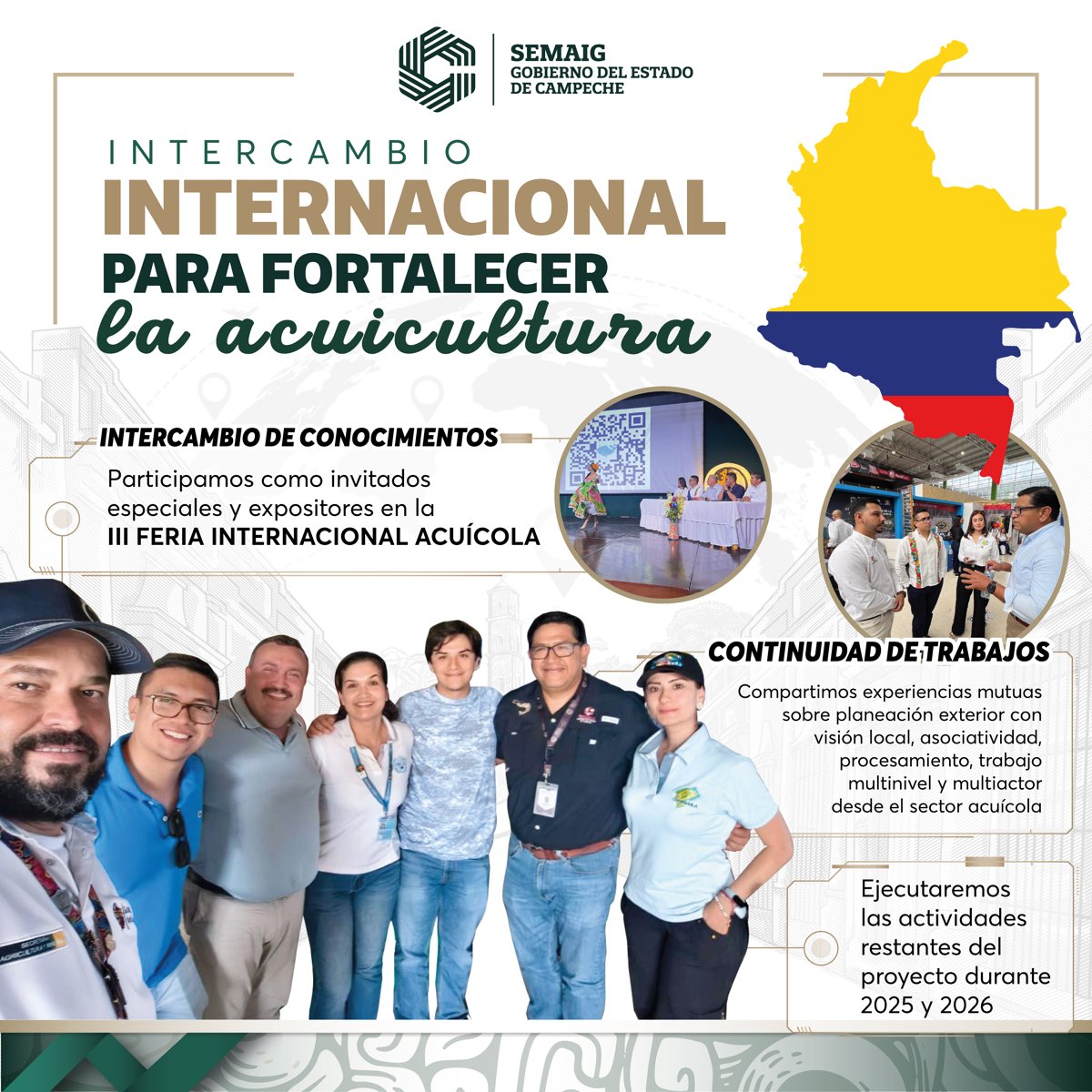 INTERCAMBIO INTERNACIONAL PARA FORTALECER LA ACUICULTURA