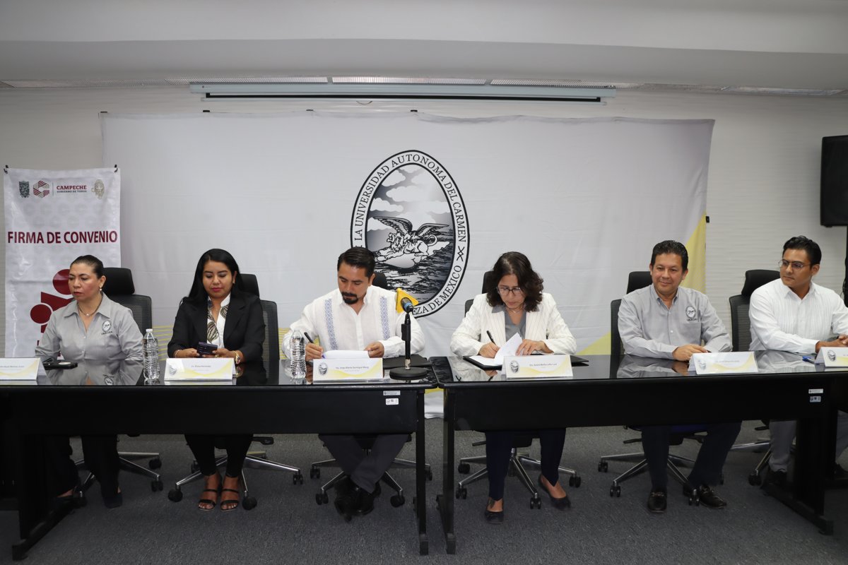 FIRMA IEEA ALIANZA CON UNACAR PARA LUCHAR CONTRA EL REZAGO EDUCATIVO