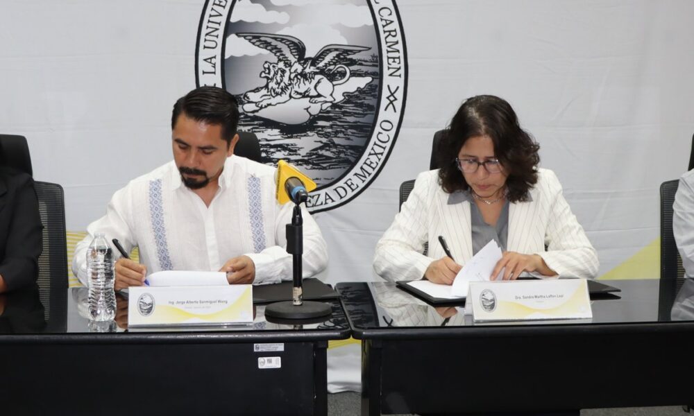 FIRMA IEEA ALIANZA CON UNACAR PARA LUCHAR CONTRA EL REZAGO EDUCATIVO