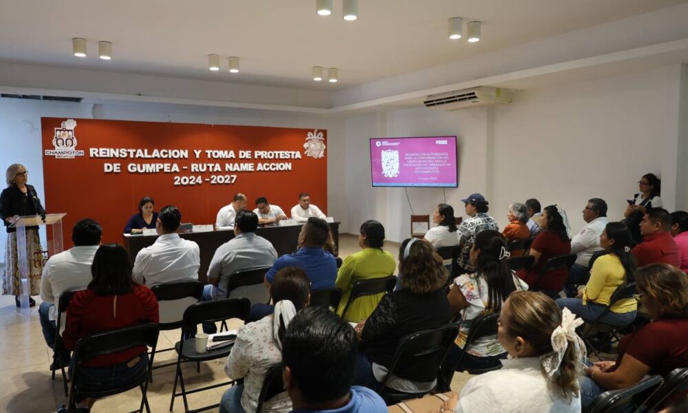 IMEC REALIZA EL TALLER DE PLANEACIÓN 2024-2027 DEL GUMPEA EN EL MUNICIPIO DE CHAMPOTÓN