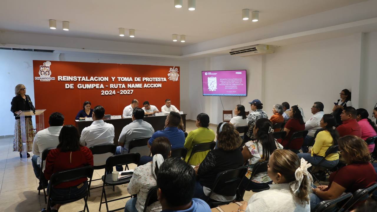 IMEC REALIZA EL TALLER DE PLANEACIÓN 2024-2027 DEL GUMPEA EN EL MUNICIPIO DE CHAMPOTÓN