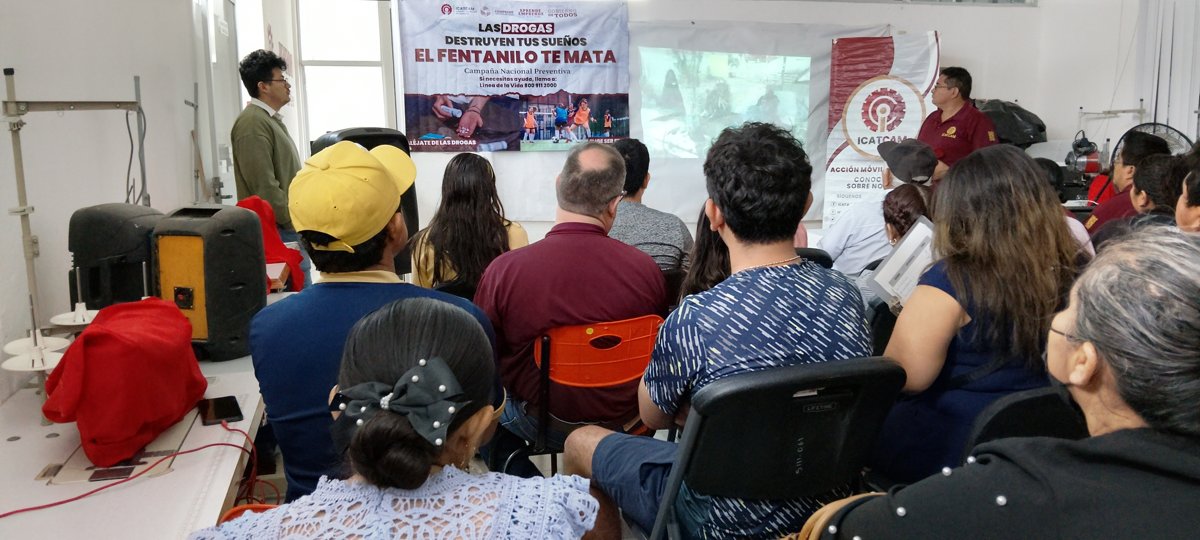 PARTICIPACIÓN DEL ICAT ACCIÓN MÓVIL SEYBAPLAYA EN LA CAMPAÑA NACIONAL PREVENTIVA “LAS DROGAS DESTRUYEN TUS SUEÑOS, EL FENTANILO TE MATA”