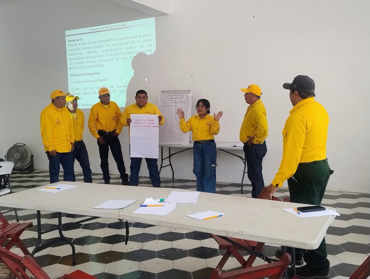 SE CAPACITAN LAS BRIGADAS DE COMBATIENTES DE INCENDIOS FORESTALES EN XMABEN
