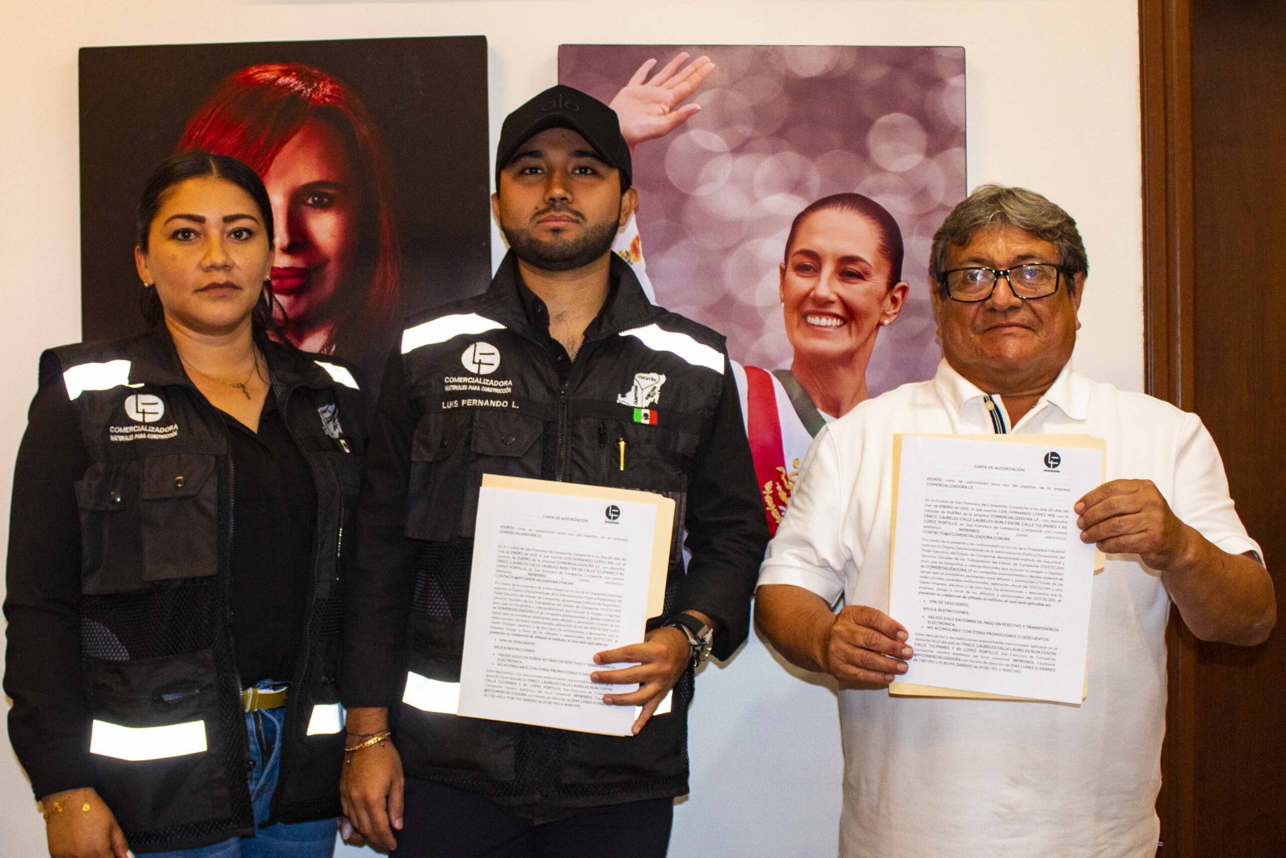 FIRMA DE CONVENIO ENTRE ISSSTECAM Y COMERCIALIZADORA LF