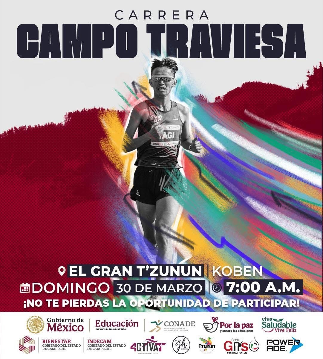ANUNCIAN CARRERA CAMPO TRAVIESA 5K Y 10K, ACTÍVATE, POR LA PAZ