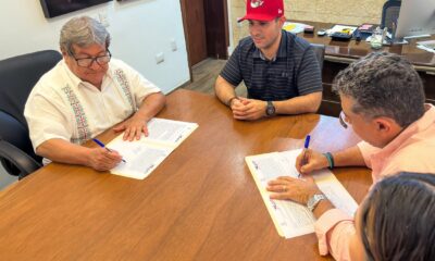 FIRMA DE CONVENIO ENTRE ISSSTECAM Y PIRATAS DE CAMPECHE