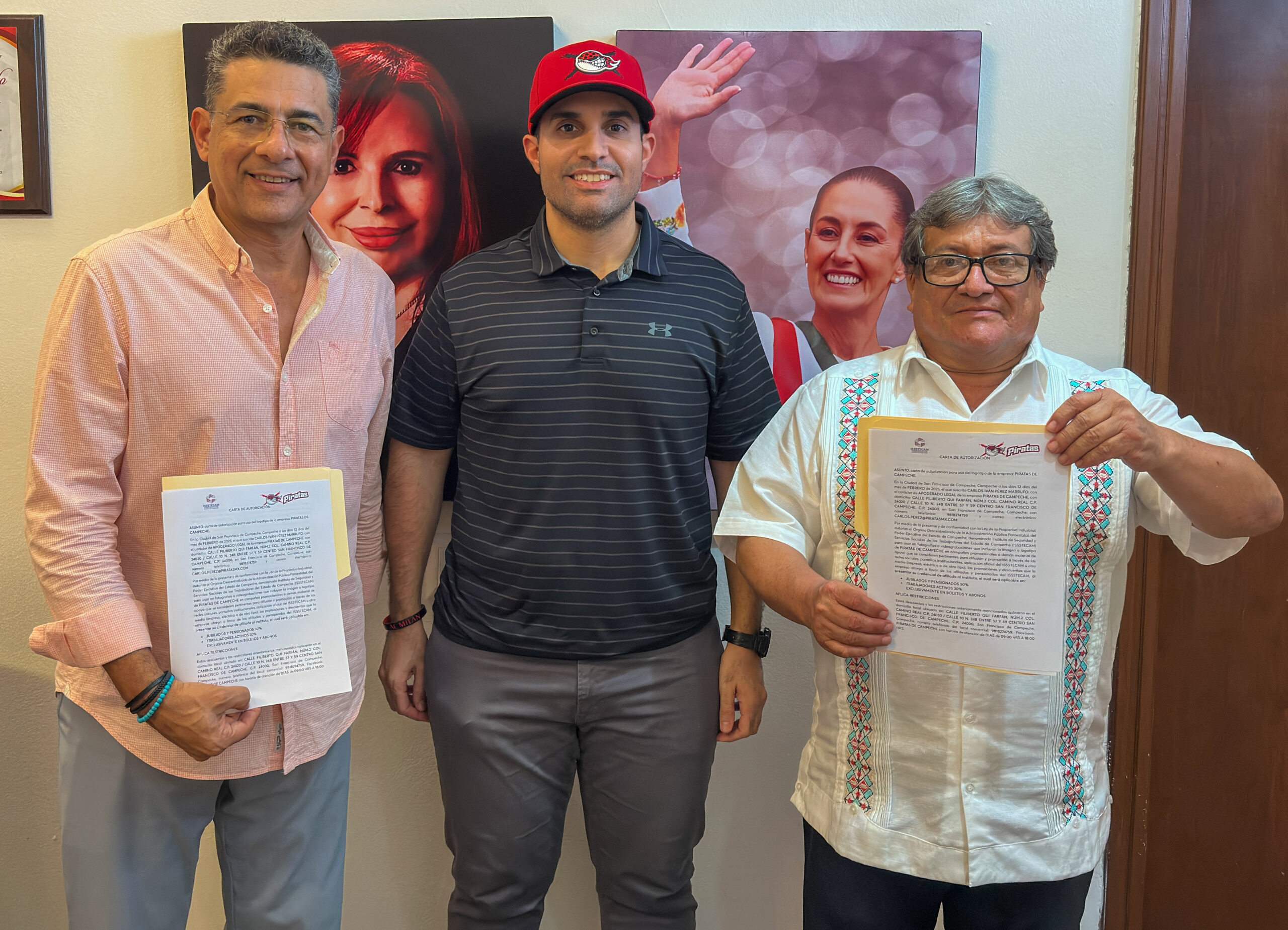 FIRMA DE CONVENIO ENTRE ISSSTECAM Y PIRATAS DE CAMPECHE
