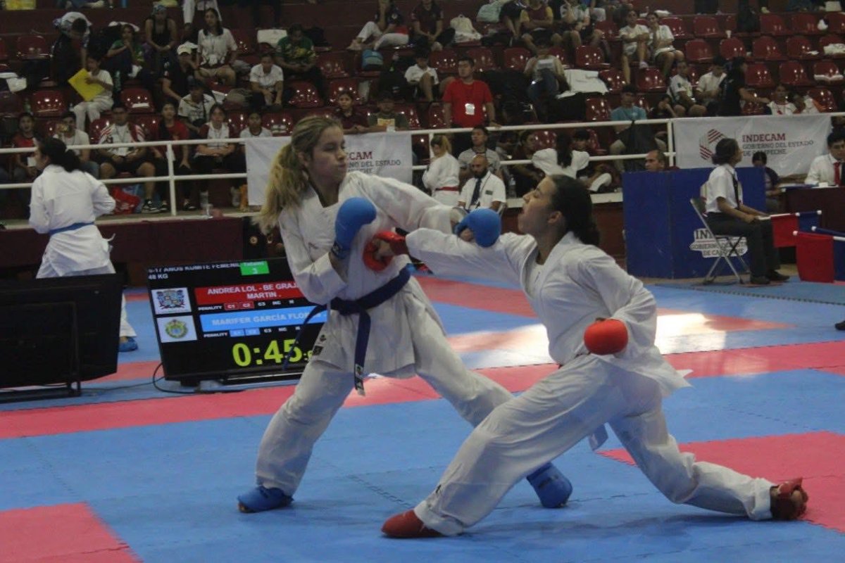 EXITOSO DEBUT DE CAMPECHE EN EL MACRO REGIONAL DE KARATE; CLASIFICAN NUEVE A OLIMPIADA NACIONAL