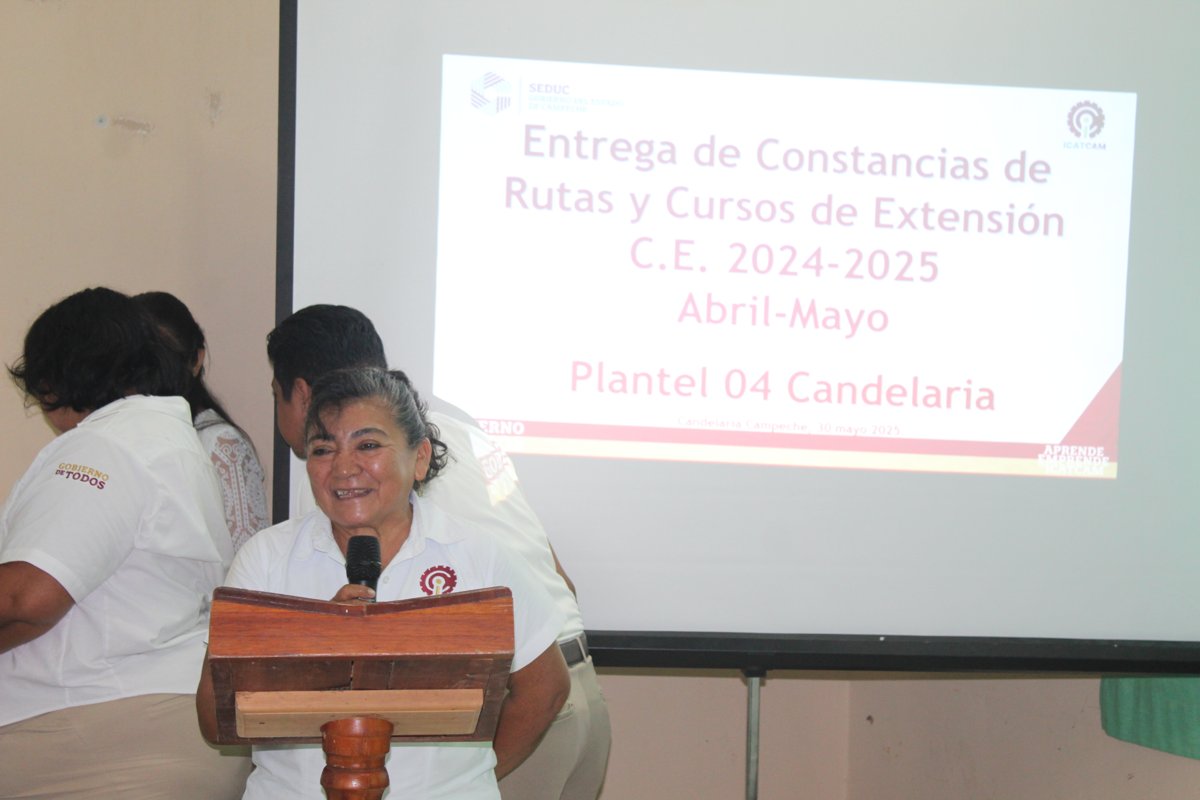FINALIZACIÓN DEL CICLO LABORAL DE LA INSTRUCTORA DE COCINA Y REPOSTERÍA DEL ICAT PLANTEL CANDELARIA