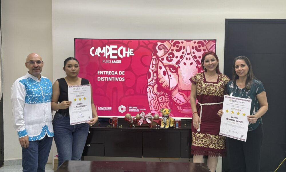 ENTREGAN DISTINTIVOS DE CALIDAD A PRESTADORES DE SERVICIOS TURÍSTICOS DE CAMPECHE