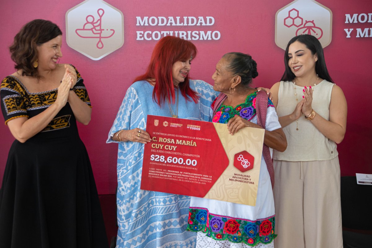 ENTREGA DE APOYOS ECONÓMICOS A PRODUCTORES EN EL CORREDOR BIOLÓGICO BALAM BEH