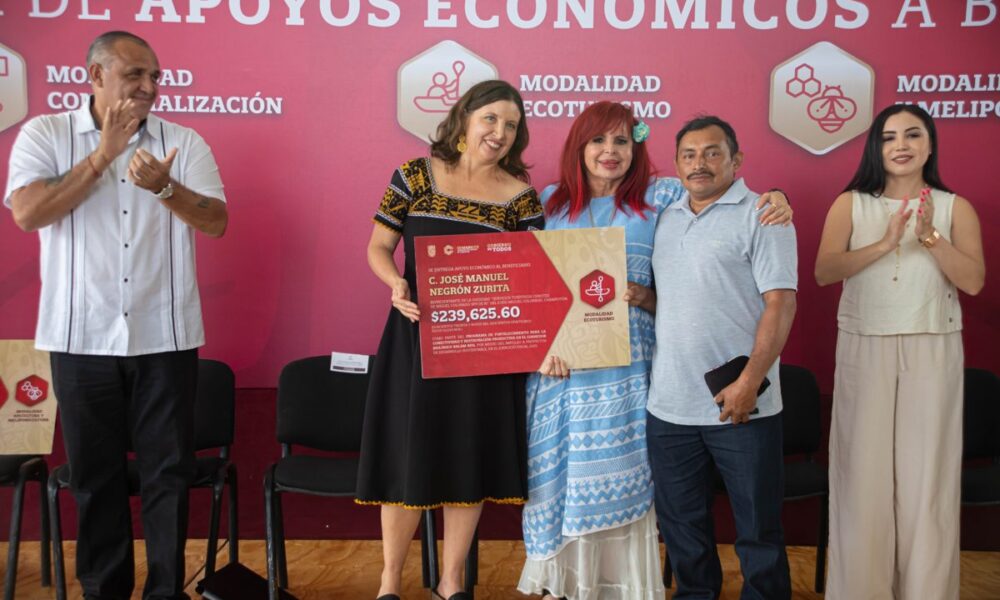 ENTREGA DE APOYOS ECONÓMICOS A PRODUCTORES EN EL CORREDOR BIOLÓGICO BALAM BEH