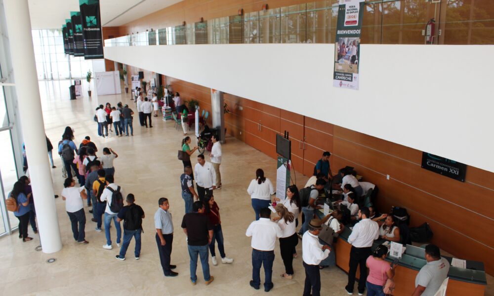 CON MÁS DE 600 VACANTES EN DIVERSOS RUBROS, LA FERIA DEL EMPLEO EN CIUDAD DEL CARMEN SUPERÓ EXPECTATIVAS