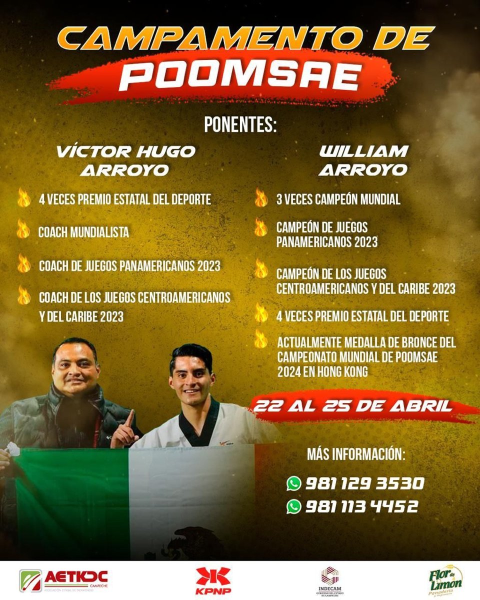 CAMPAMENTO DE PREPARACIÓN PARA SELECCIONADOS CAMPECHANOS DE TAEKWONDO