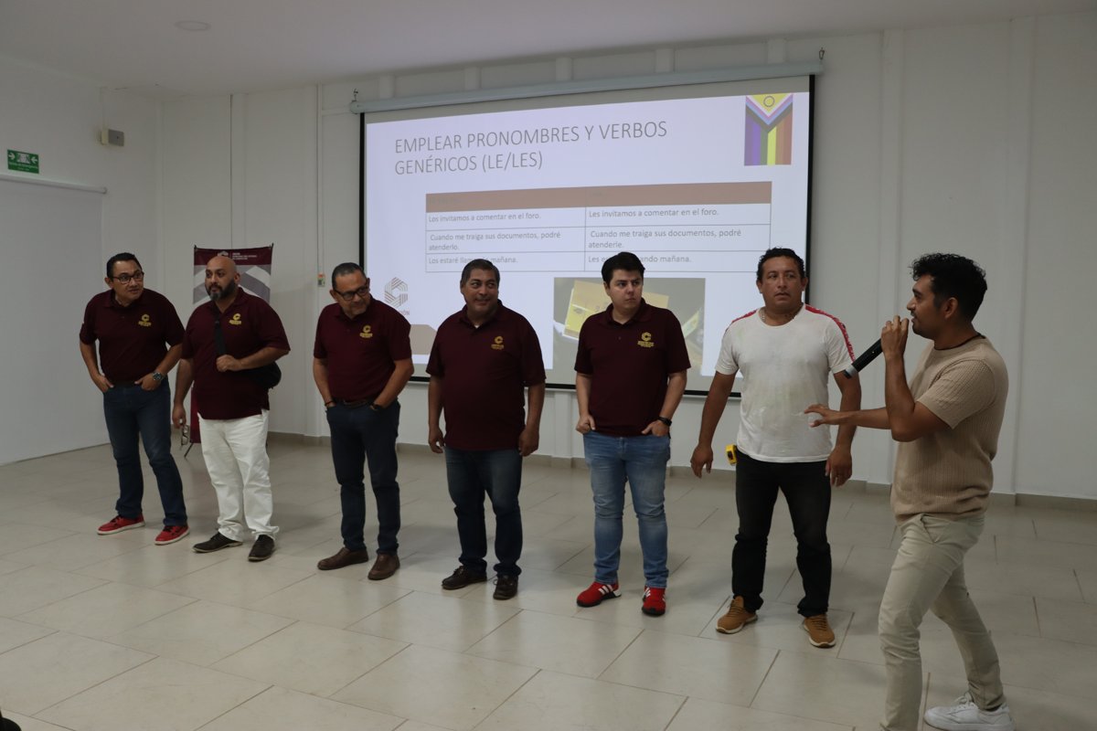 “SECRETARÍA DE INCLUSIÓN CAPACITA EN LENGUAJE INCLUYENTE A PERSONAL DOCENTE Y ADMINISTRATIVO DEL CIAM ISSSTECAM”