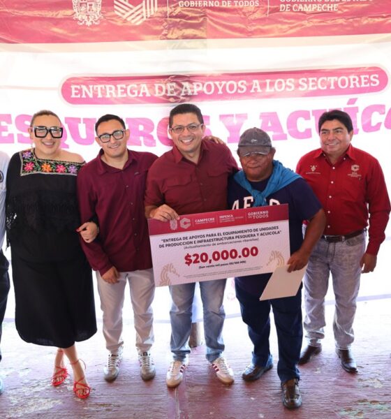 ENTREGA DE APOYOS A PESCADORES EN LERMA