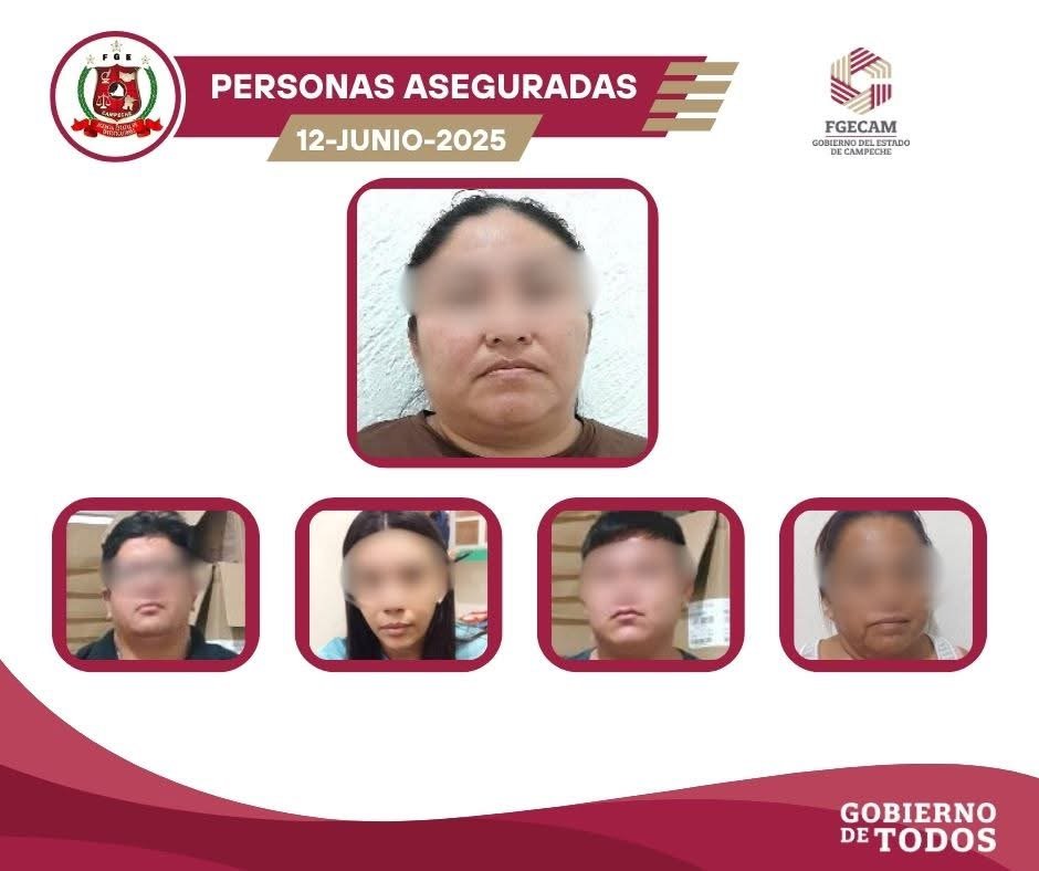 ELEMENTOS DE LA FISCALÍA GENERAL DEL ESTADO DE CAMPECHE REALIZARON UN CATEO EL 12 DE JUNIO DE 2025 EN UN INMUEBLE UBICADO EN LA COLONIA LAURELES, DEL MUNICIPIO DE CHAMPOTÓN, CAMPECHE
