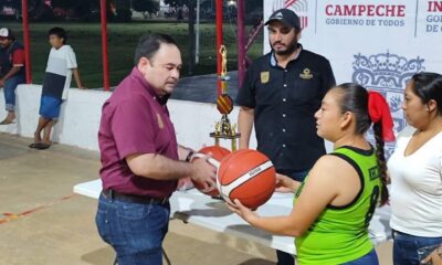 GOBIERNO DE CAMPECHE IMPULSA EL DEPORTE EN NOHAKAL CON ENTREGA DE EQUIPAMIENTO DEPORTIVO