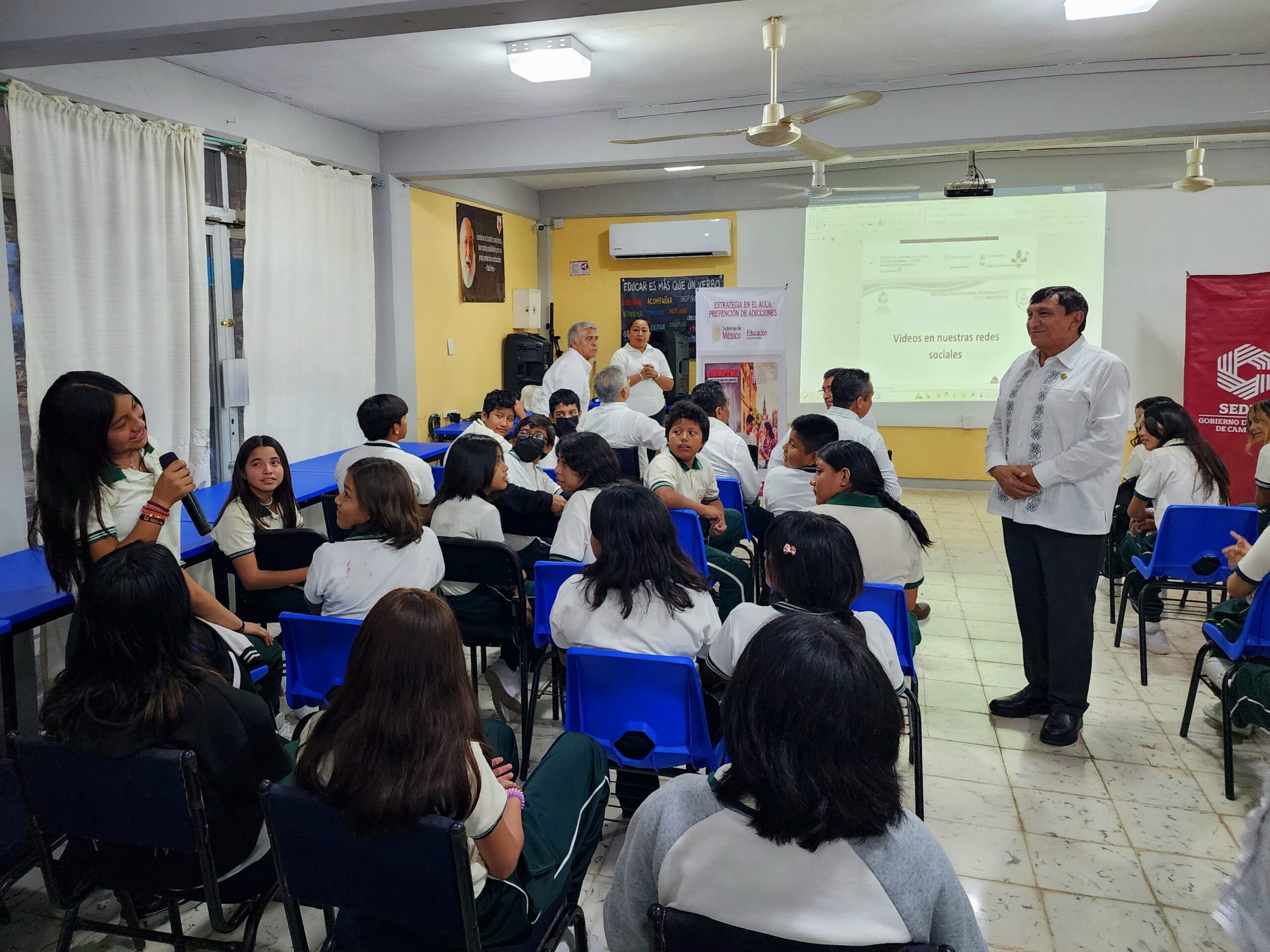 CAMPECHE SE SUMA AL ARRANQUE DE LA CAMPAÑA NACIONAL DE ESTRATEGIA EN EL AULA PARA LA PREVENCIÓN DE ADICCIONES