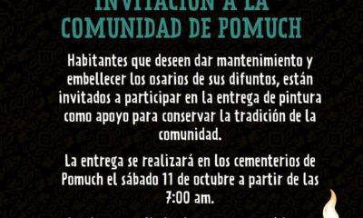 ENTREGARÁN PINTURA Y CAL EN POMUCH PARA PRESERVAR LAS TRADICIONES COMUNITARIAS