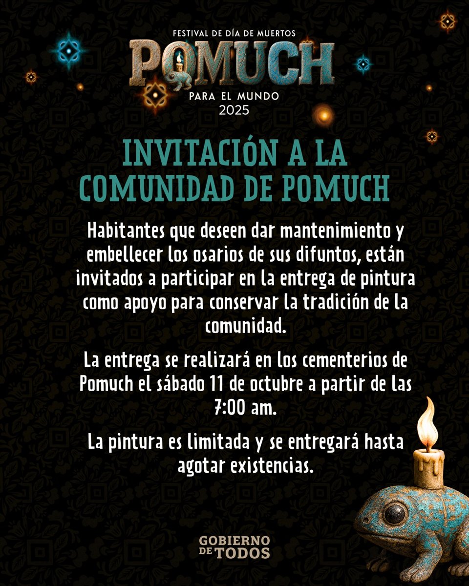 ENTREGARÁN PINTURA Y CAL EN POMUCH PARA PRESERVAR LAS TRADICIONES COMUNITARIAS