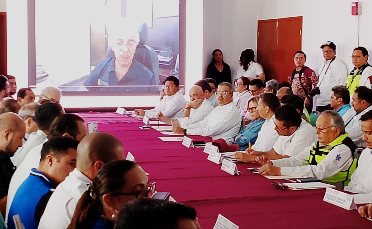 CLBP PARTICIPA EN CONSEJO ESTATAL DE PROTECCIÓN CIVIL POR TEMPORADA DE CICLONES TROPICALES 2025