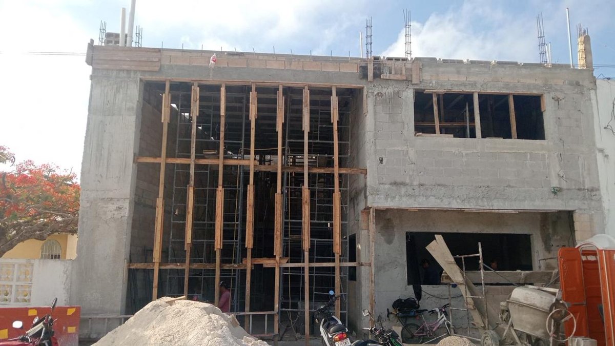 AVANZA CONSTRUCCIÓN DE LA SUBESTACIÓN DE BOMBEROS EN LA COL SOLIDARIDAD NACIONAL, EN SAN FRANCISCO DE CAMPECHE
