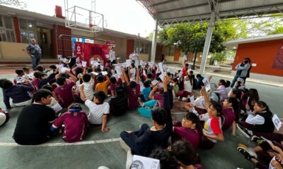 HUGO EL JAGUAR VISITA ESCUELAS DEL ESTADO