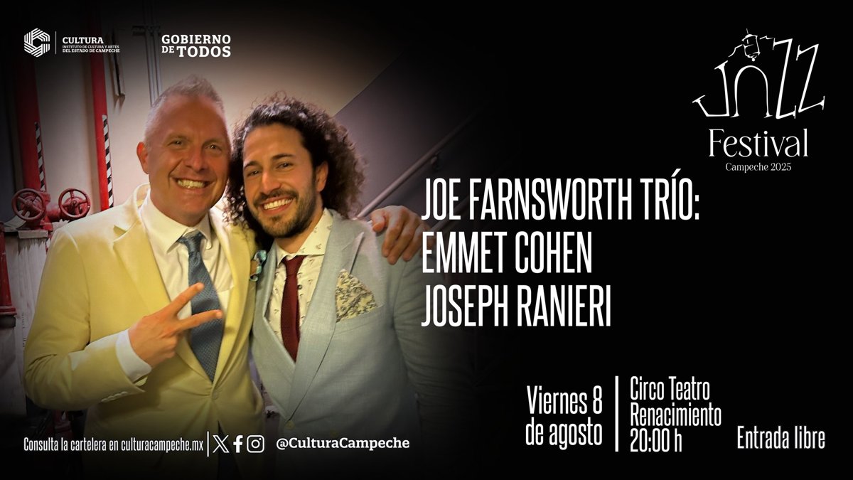 JOE FARNSWORTH TRÍO, ESTA NOCHE DEL FESTIVAL DE JAZZ 2025