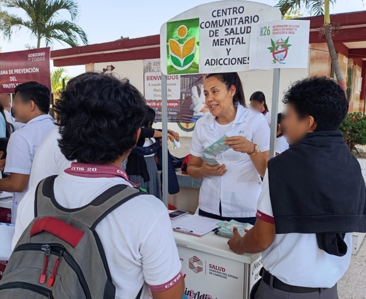 FORTALECEN PREVENCIÓN DE ADICCIONES EN ESCUELAS Y CENTROS LABORALES DE CARMEN
